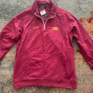 BRAND NEW MENS NIKE VA TECH TEAM ISSUE FOOTBALL SWEATSHIRT FOR SALE SIZE LARGE!